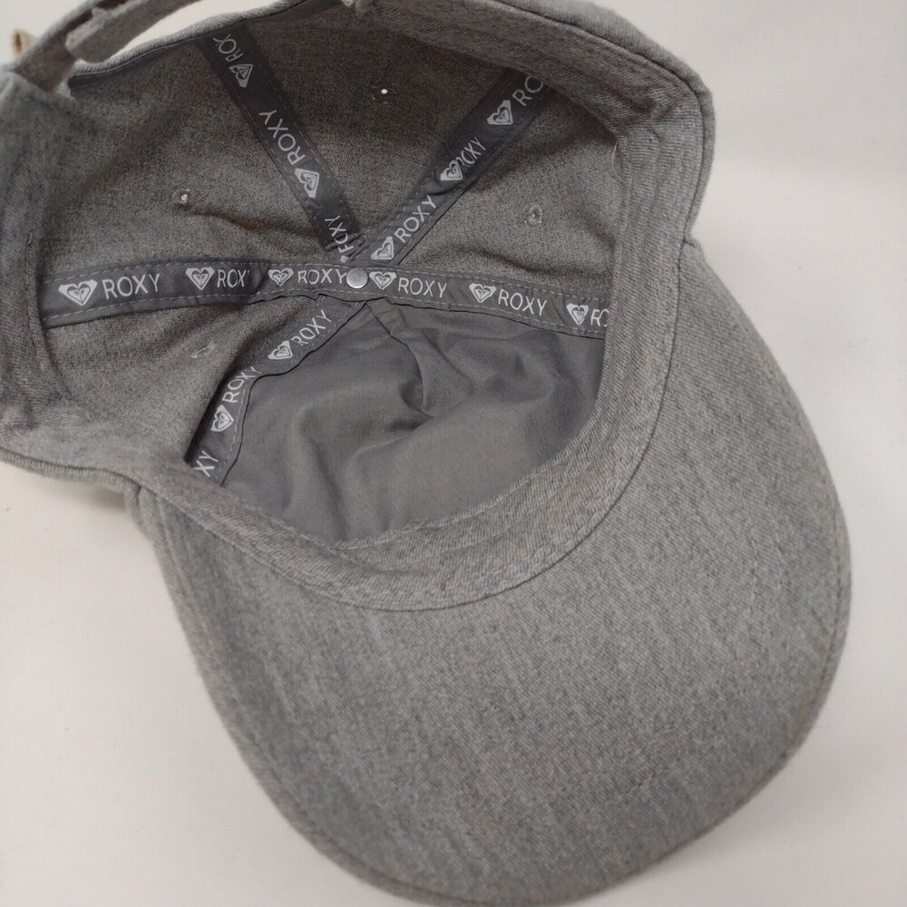 Roxy Strapback Hat Gray Osfa Adjustable Embroider… - image 7